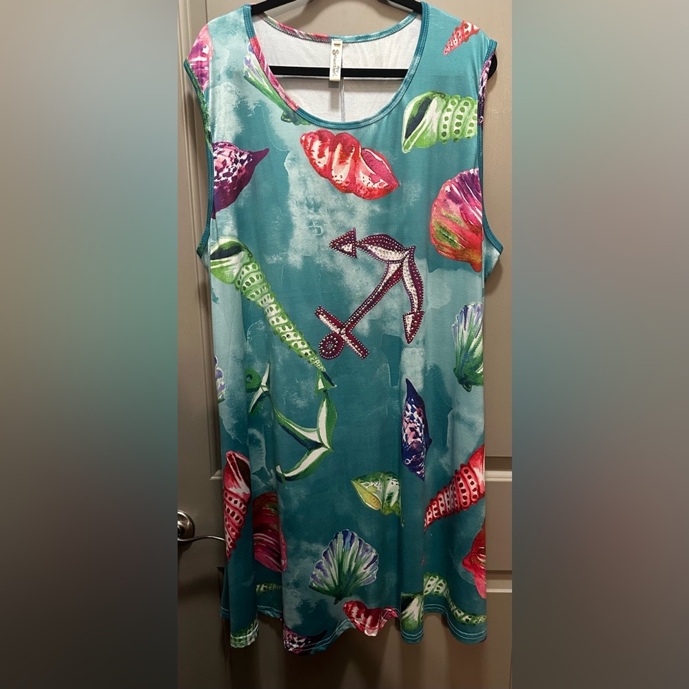 Shoreline Size 2XL Sleeveless Shell Dress EUC